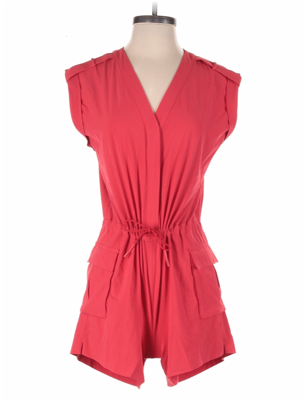 Athleta Hot Pink Sleeveless V-Neck Romper